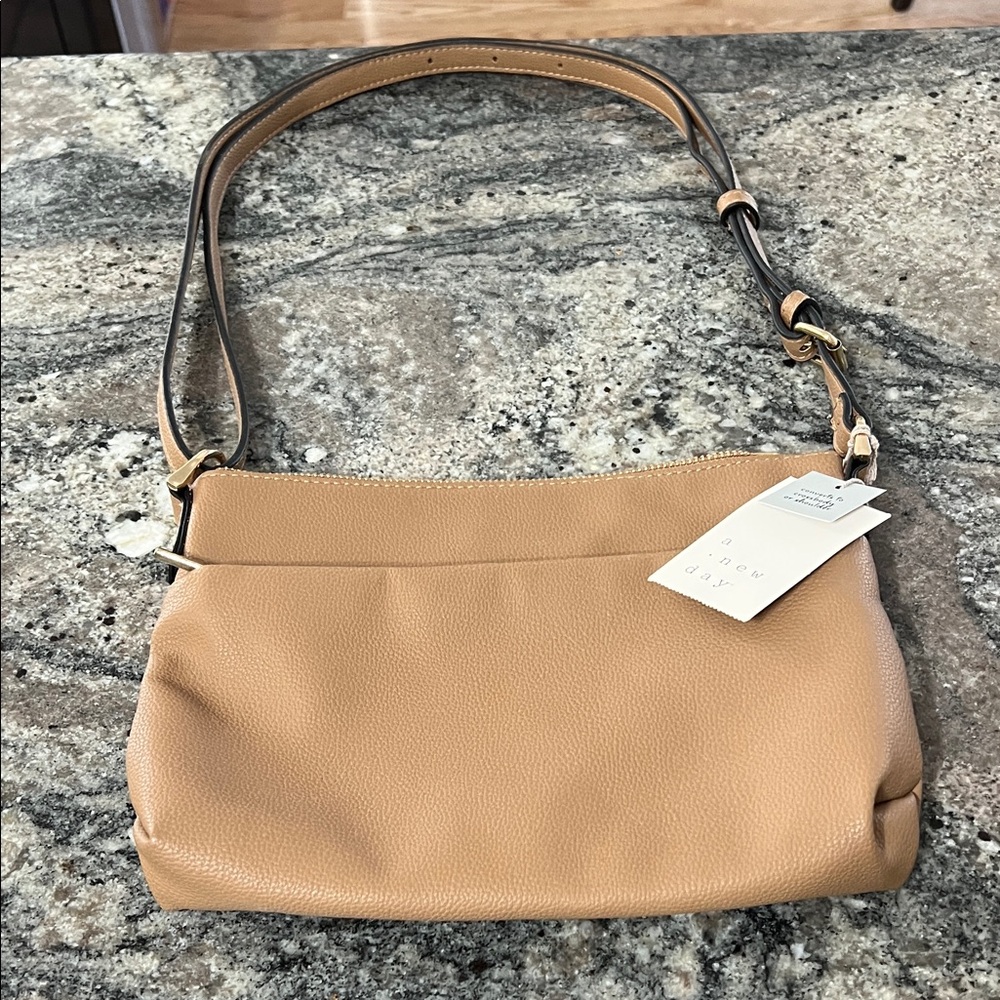 Tan Leather Shoulder Bag